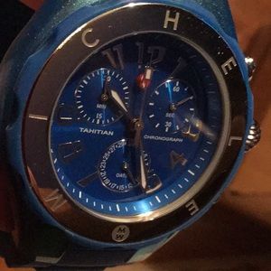 Beautiful blue sport chronograph Michele Watch